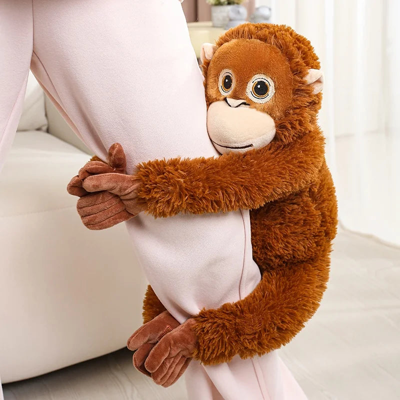 30-90CM Cartoon Gorilla Plush Toy Chimpanzees Punch Monkey Soft Stuffed Doll Decor Girls Birthday Gift Orangutan Plushies Dolls