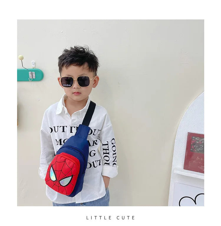 Marvel New Children's Shoulder Backpack Spiderman Pattern Large Capacity Bag Casual Student Boys Girls Bag