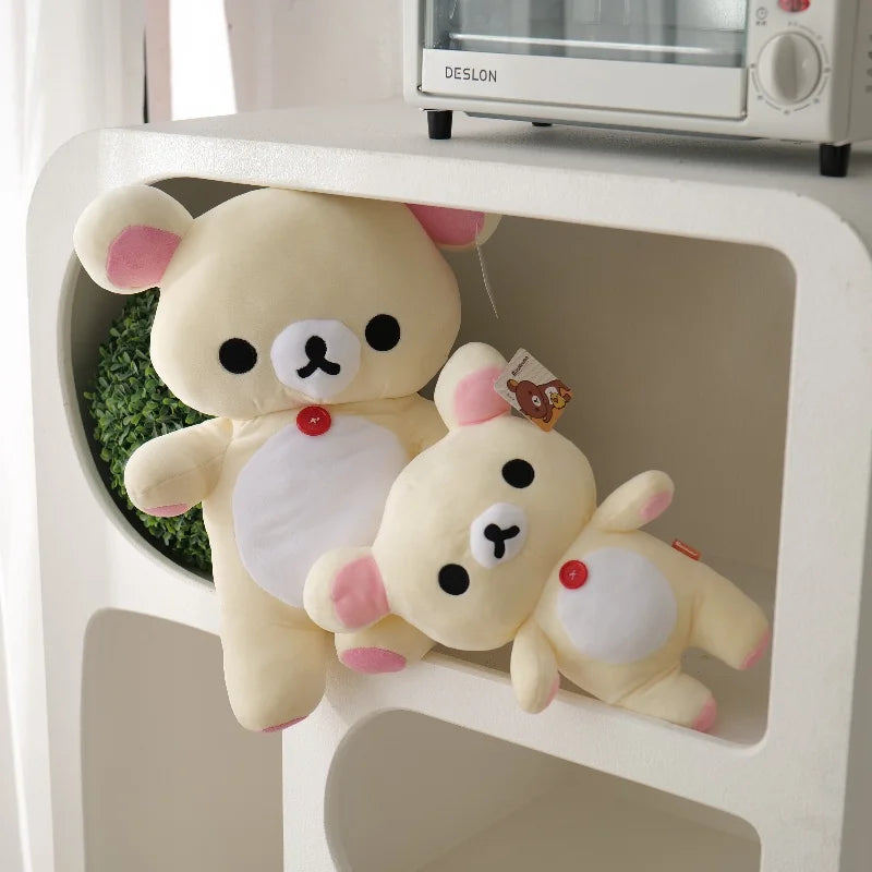 Anime Rilakkuma Cartoon Plush Doll Soft Bear Toys Kawaii Room Decor Teddy Bear Plushies Cute Couple Bear Xmas Gifts For Girls