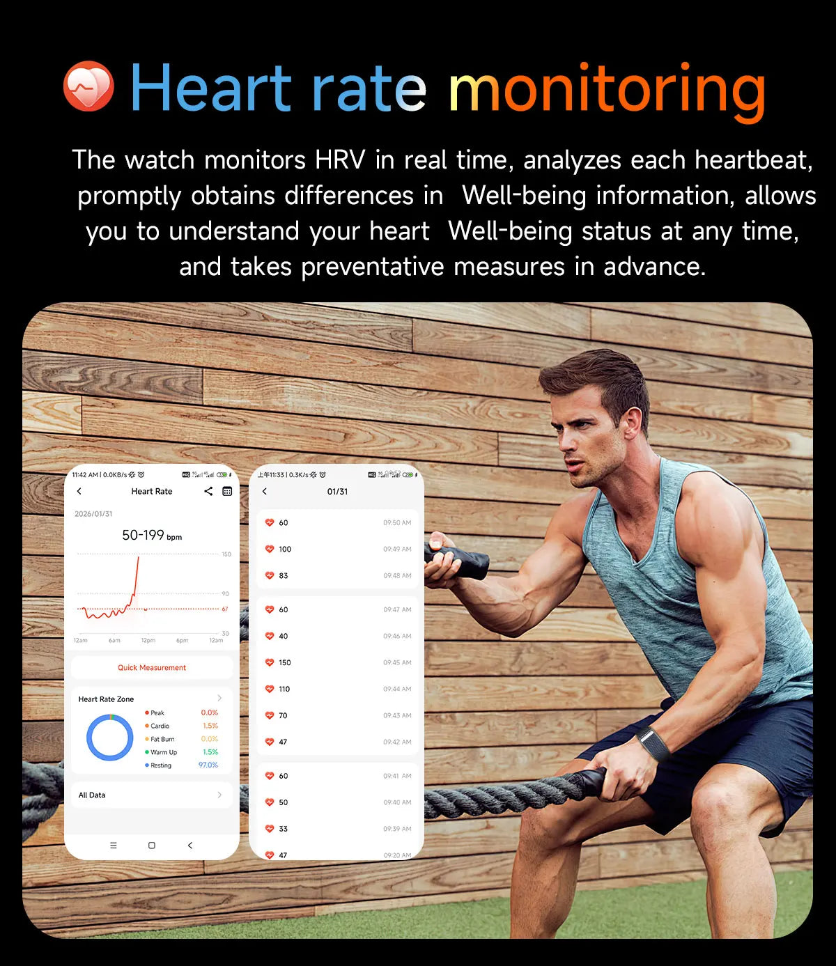 VWAR Loop Life Fitness Tracker ECG+PPG SpO2 Sport Smart Bracelet Heart Rate Blood Pressure Monitor Pedometer Smartwatch Band