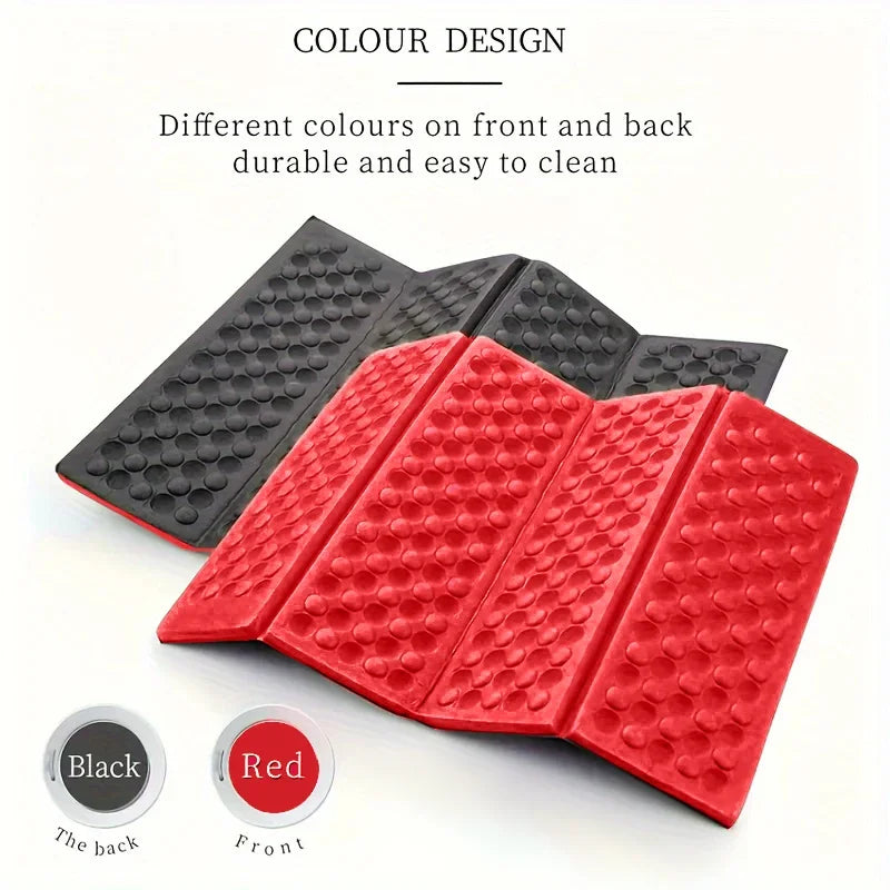 Honeycomb Massage Mat 6-Fold XPE Cushion Outdoor Hiking Camping Training Park Foldable Pillow Picnic Sitting Moisture-proof Pad