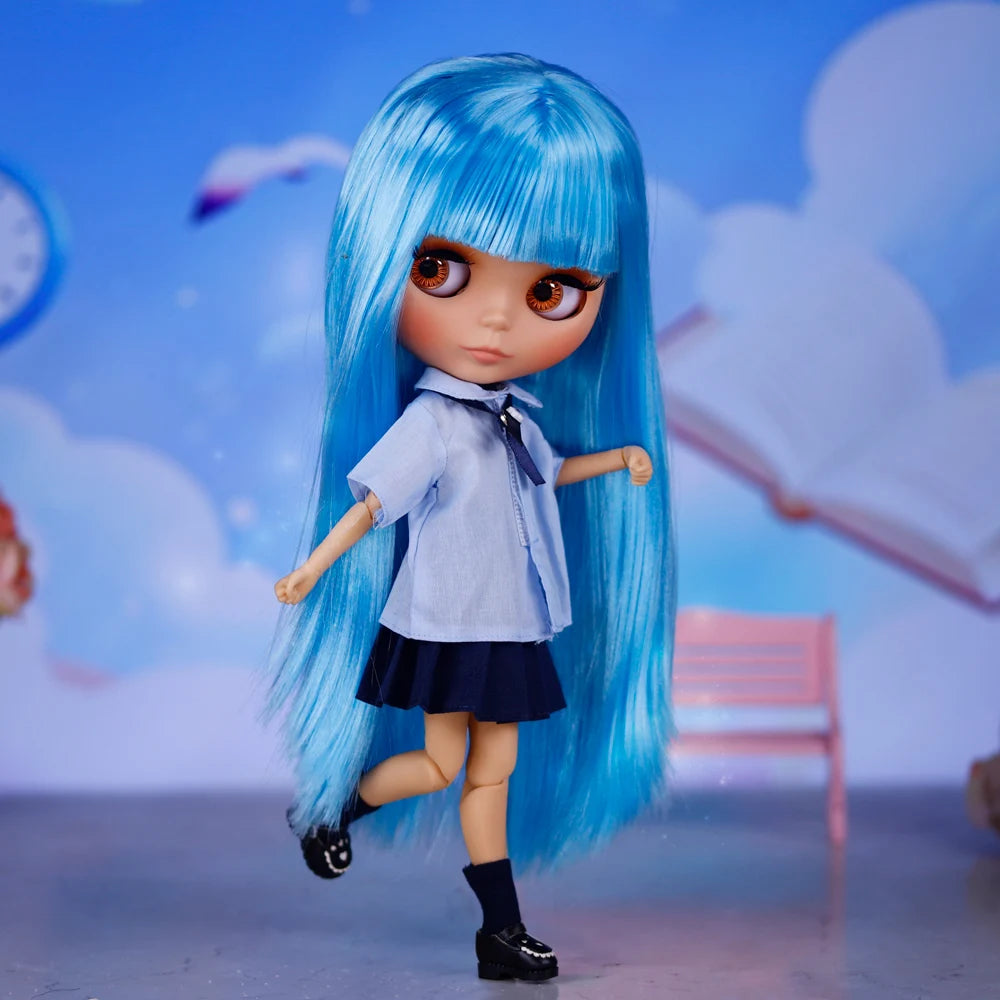 ICY DBS Blyth Doll Tan Skin Matte Face With Eyebrows Special Price 1/6 BJD JOINT body Neo Christmas Gift Anime