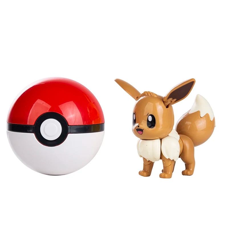 About Pokemon Anime Figure Charizard Pikachu Gyarados  Pocket Monster Figure Pokeball Action Deformation Toy Model Gift