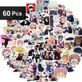30/60/180pcs Cartoon Jujutsu Kaisen Stickers Cute Decals Toy Stationery Guitar Phone Bicycle Laptop Luggage Car Graffiti Kids