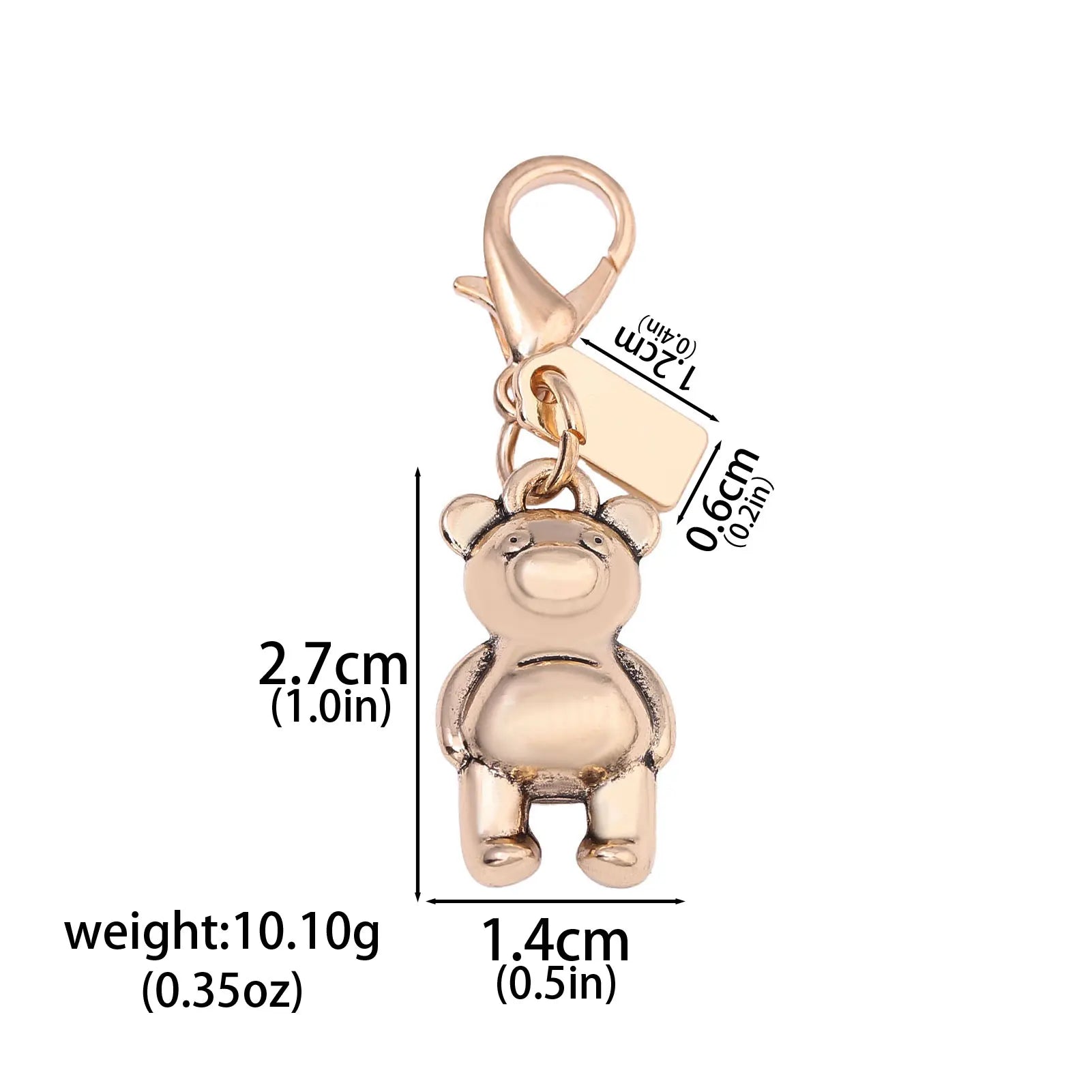 Luxury Highend Cherry Butterfly Four-leaf Clover Love Bear Mouse Keychain Ladies Y2K Bag Pendant Car Accessories Gift Decoration