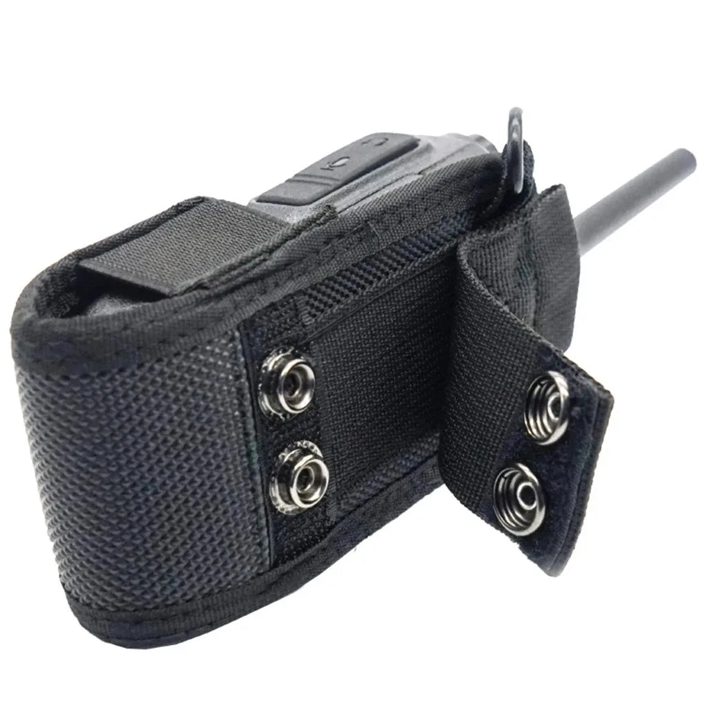 Nylon Walkie Talkie Holder Pouch Bag Two Way Radio Case with Adajustable Shoulder Strap for Baofeng