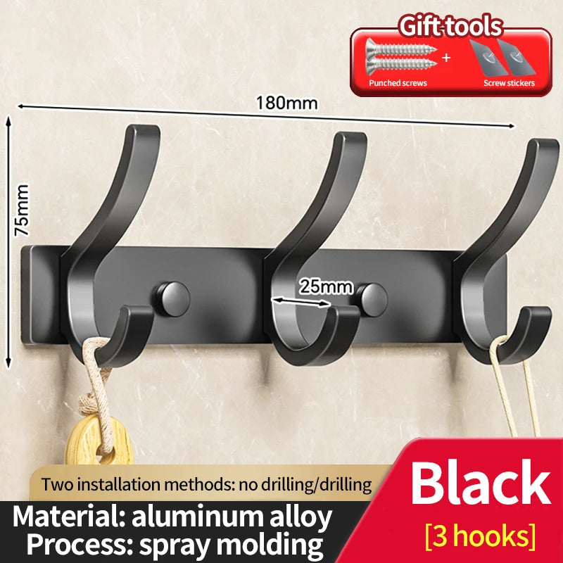 no drill Door Behind Hook Storage Wall Hanging Clothes Hanger Coat Hook Punch-free Bathroom Hanger Bedroom Organizer Storage Kit