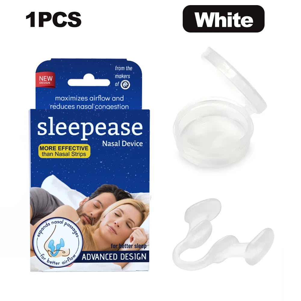 Anti Snore Nasal Dilator Stop Snoring Silicone Nose Clip Sport Easy Breath Nasal Clip Stop Snoring Aid Device Improve Sleeping