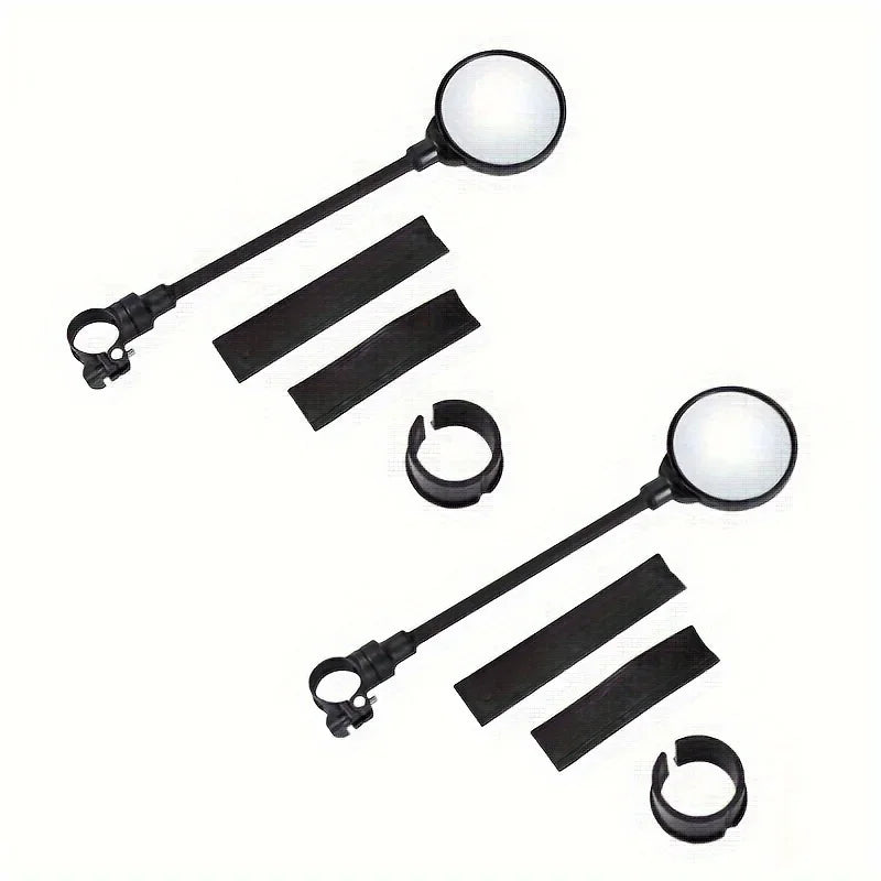 1PCS Bike Mirror Bike Handlebar Rearview Mirror Rotatable And Adjustable Wide Angle Rear View Shockproof Convex Mirror Universal