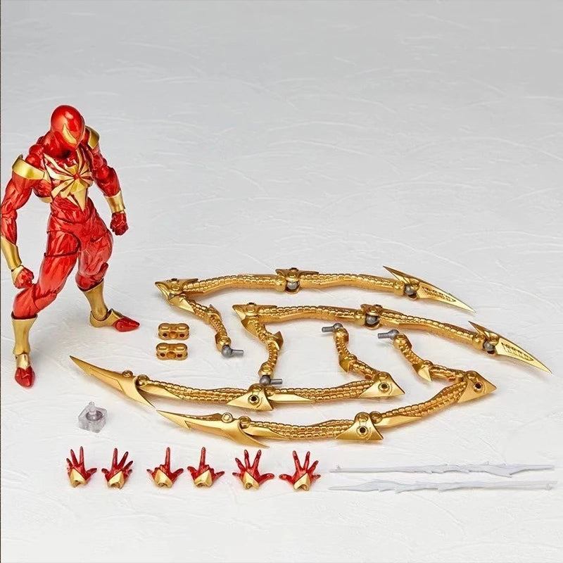 Iron Spiderman New Kaiyodo Anime Figure Amazing Yamaguchi Spider Man Action Figurine Pvc Statue Model Toy Collection Kid Gifts