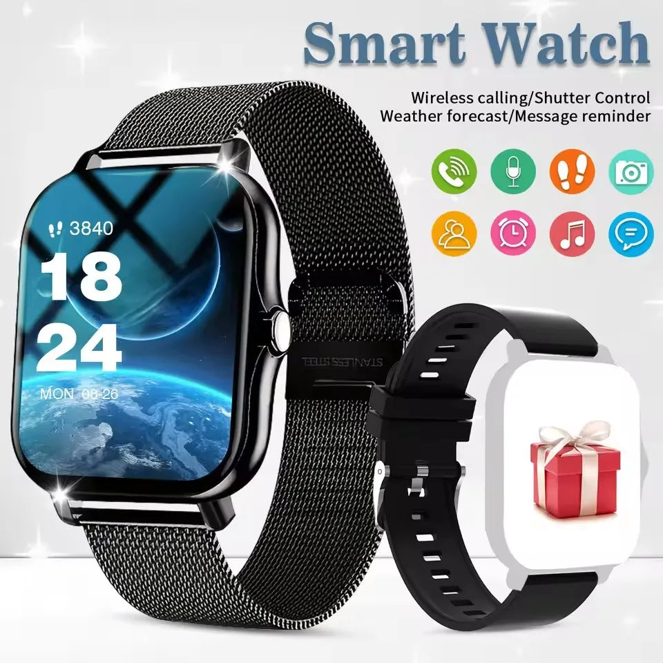 2026 New Bluetooth Call Smart Watch Information Push Men Women Health Monitoring Watch Pedometer IP68 Smartwatch For Android IOS
