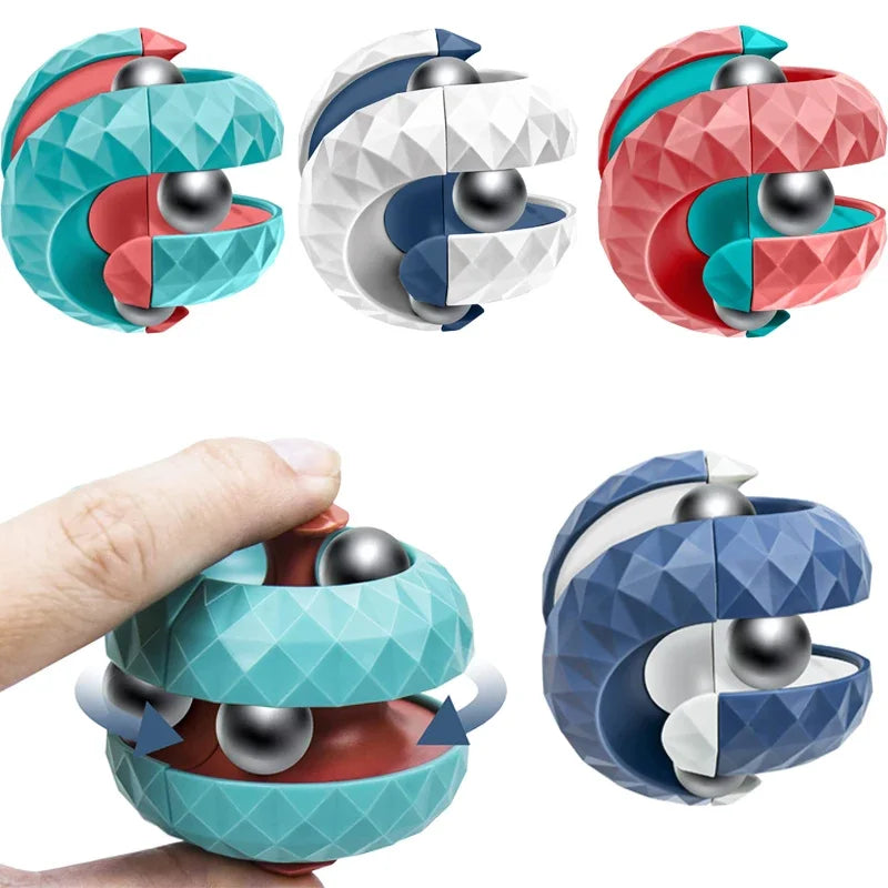 Decompression Toy Children Orbit Ball Cube Anti Stress Sensory Toys Fidget Toys for Kids Spinner Gifts for Kids Focus Training