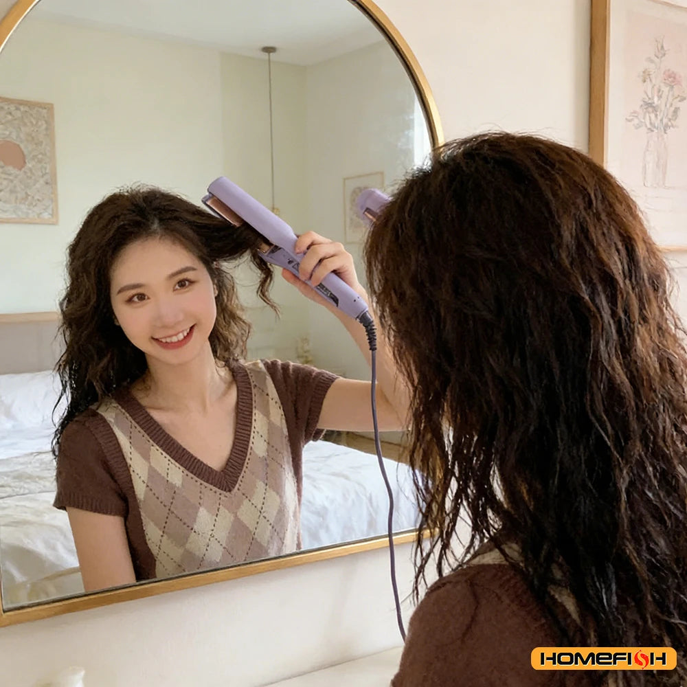 Smart 32mm Auto-Curling Iron with Ceramic Heating & Ion Care, Adjustable Temperature for Long-Lasting Curls