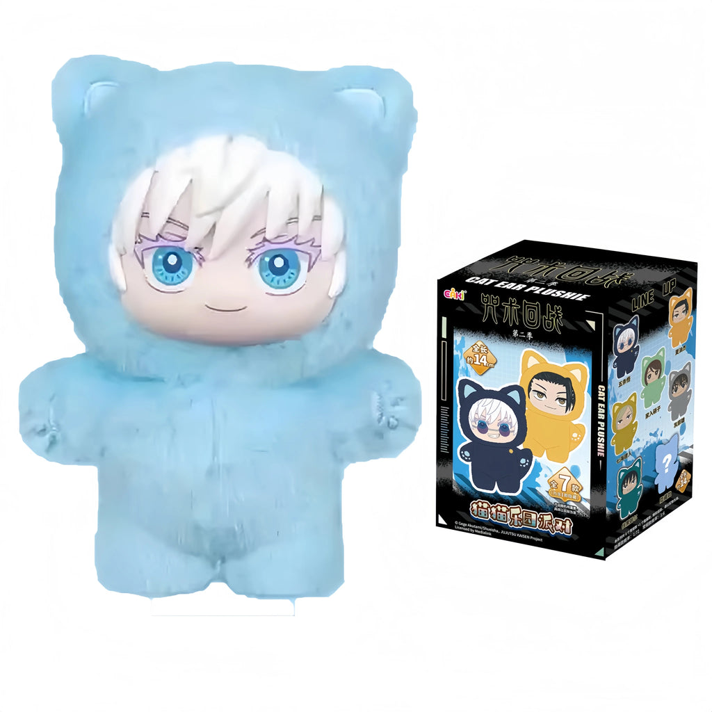2025 Eaki Jujutsu Kaisen Season 2 Cat Park Party Gojo Satoru Blind Box Plush Wrist Bag Pendant Model Collection Christmas gift
