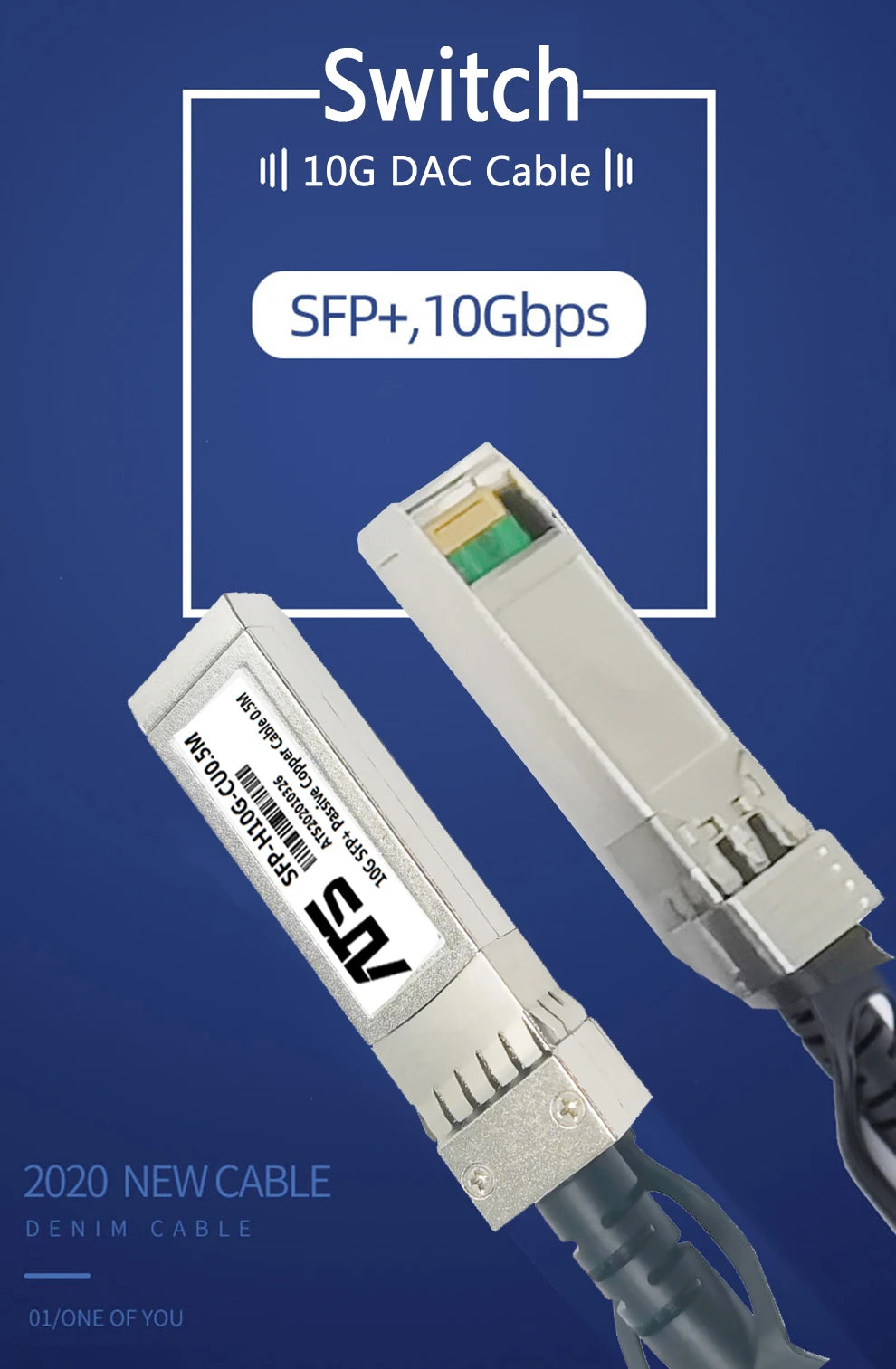 10G SFP+ Direct Attach Passive Copper Cables DAC Cable Direct Attach Passive Cable 0.5-10M for  varous Switch Fiber Optic