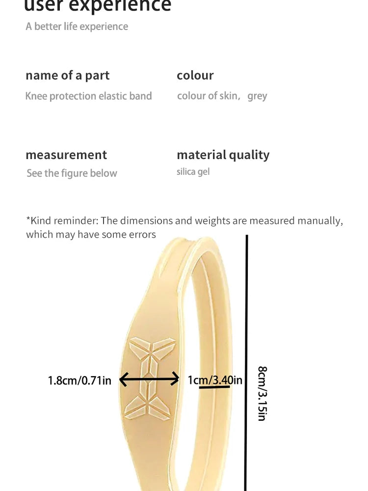 Basketball Kneepad Breathable Silicone Shock-Absorbing Sports Fitness Knee Protector Patella Belt Fixed Patellar Support