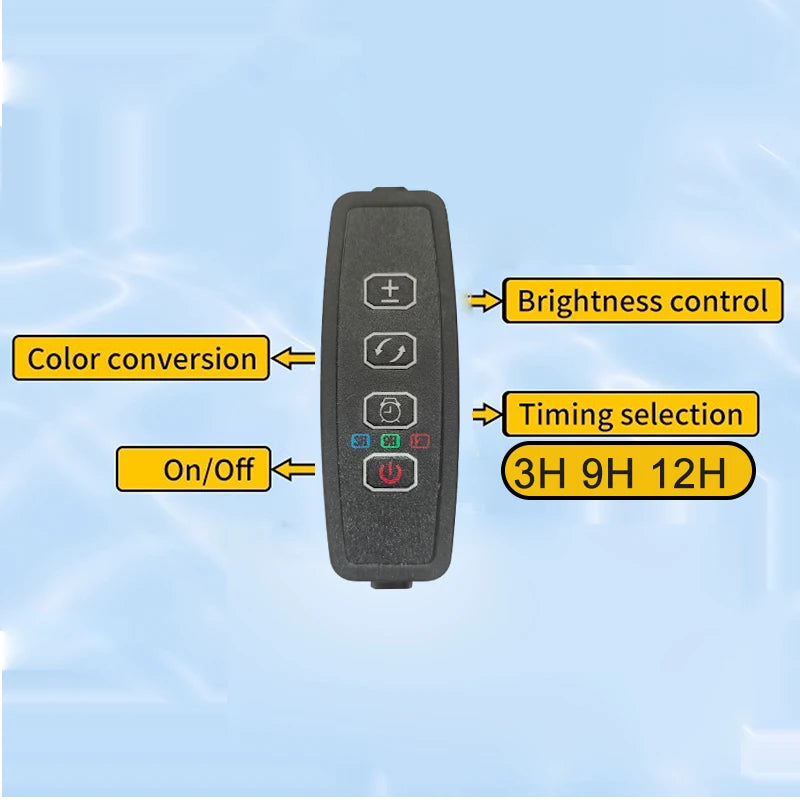 USB 3W South American Aquarium Spotlight 3-Color Dimmable Cycle Timer Zoomable LED Fish Tank Lamp for Aquascape Decor  Lighting