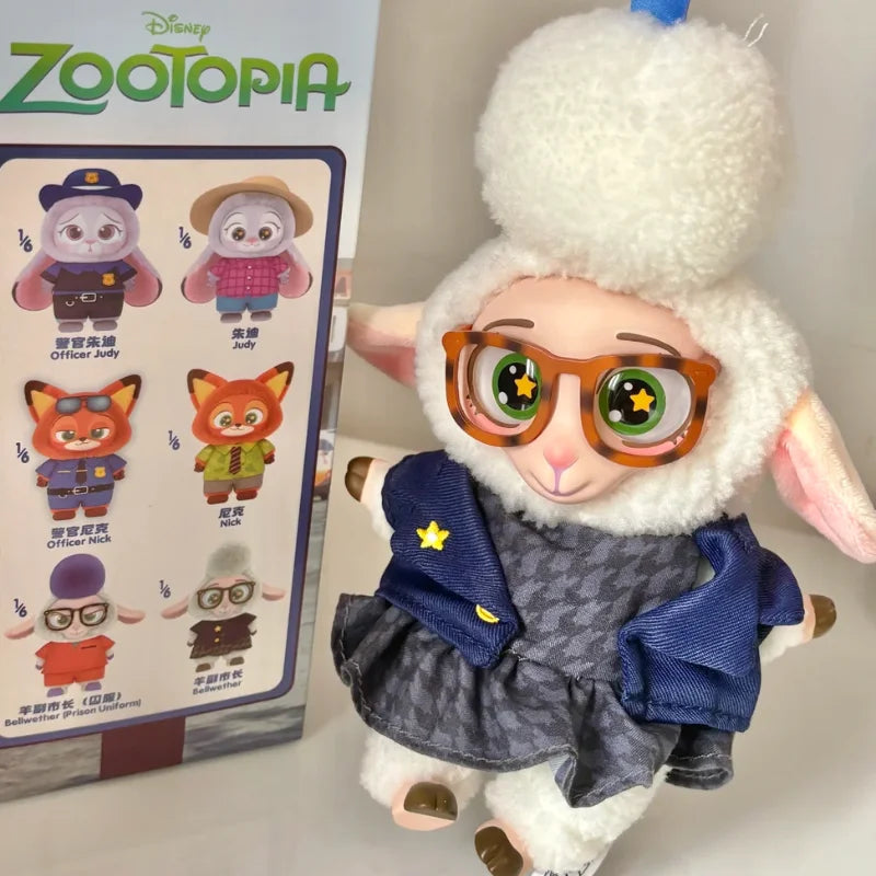 High Quality Zootopia Series Blind Box Judy Nick Vinyl Plush Cartoon Character Pendant Trendy Toys Box Birthday Gifts for Kids