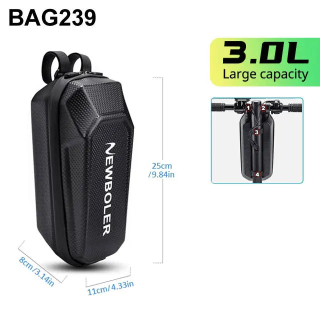 NEWBOLER 3L/5L Electric Scooter Bag Accessories Electric Vehicle Bag With USB Port Waterproof Scooter Front Bag Bike Bag