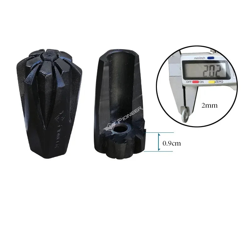Pioneer 4pcs Trekking Poles Anti-Slip Rubber Tips Walking Sticks Tips Protector Accessories SZJ001