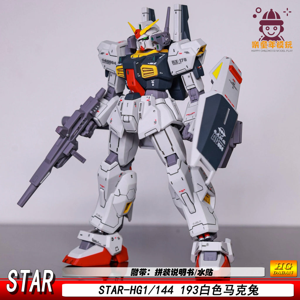 New HG 1/144 Mk-ⅱ Rx-178 Assembly Model Kit Action Figures Exquisite Desktop Decorations Collectible Model Boy Surprise Gift