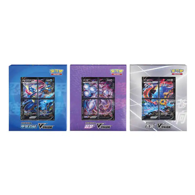 In Stock Genuine 100% Original Pokemon Ptcg Card Quartet Coupling V-Union Gift Boxes Pikachu Big Gather Moru Baker Mew-Two  Ptcg