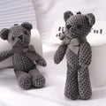16cm Soft Stuffed Pineapple Bear Plush Toys Mini Teddy Bear Dolls Toy Small Gift for Party Wedding Keychain Bag Pendant Toy Gift