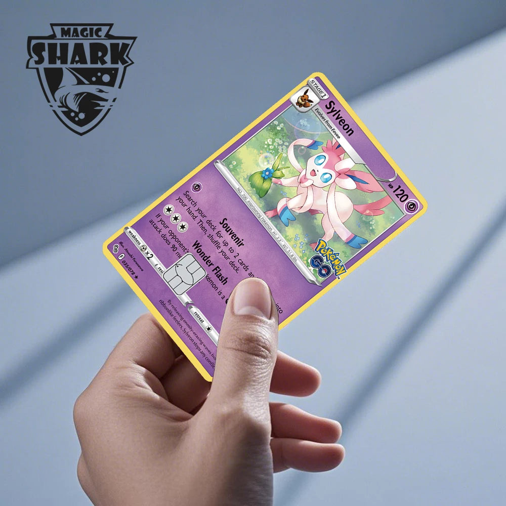 New Bulbasaur Pikachu Charmander Squirtle Mew Gengar Pokemons PTCG Film Skin Cover Sticker for Credit Debit Card