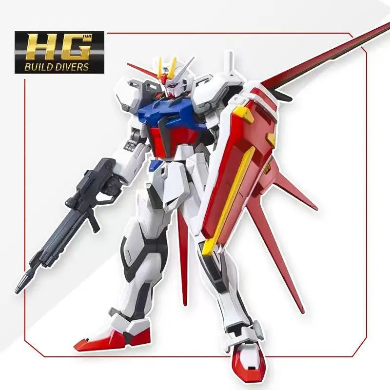 HG 1/144 Strike Dog Fighter GAT-X105 Mech Assembly Model Kits Action Figures Boy Toys Desktop Decoration Gifts Collectible