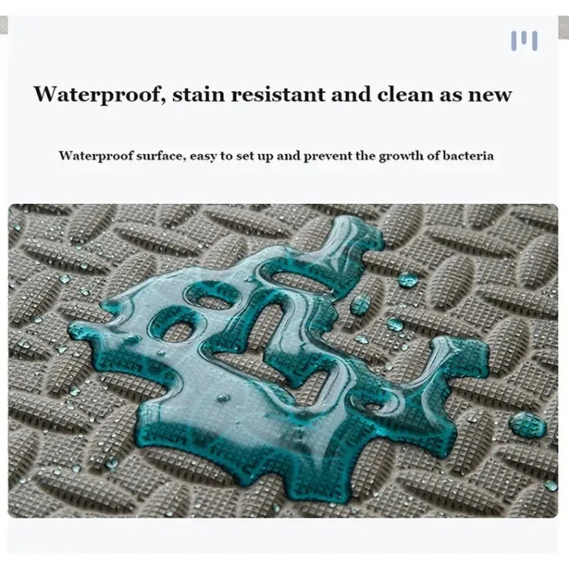 1-16PCS 30*30cm  Sports Gym Protection EVA Leaf Grain Floor Mats Yoga Fitness Non-Slip Splicing Rugs Thicken Shock Room Workout