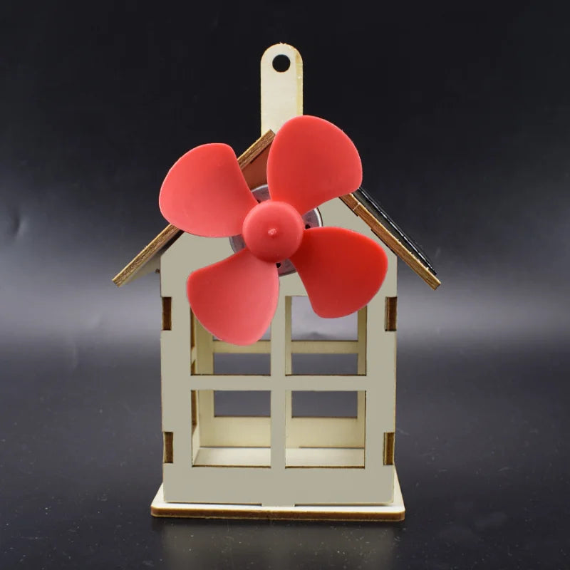 Solar Toy for Boy Windmill Science DIY Physics Educational Kit for Kid Model 2 in 1 Solar Power Technology Experiment Stem Gift