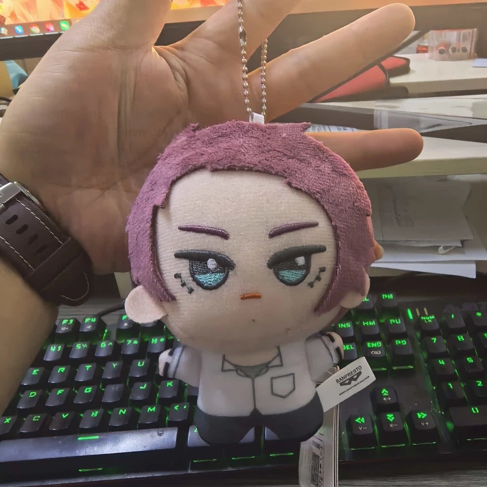 10cm Anime Volleyball Boy Blue Lock Kawaii Bag Pendant Keychain Isagi Mikage Reo Rin Itoshi Sae Blue Prison Plush Toy Kids Gift