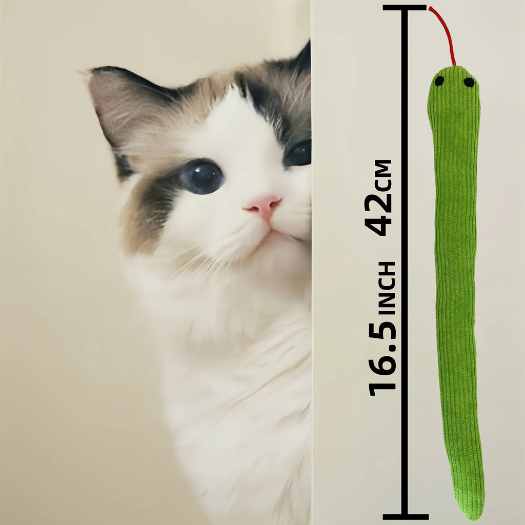 Cat Toy Snake Interactive Crinkle Sound Toy  Kitten Teaser Kick Toy Interactive Pet Toy for Indoor Cats 16.5 Inches Pet Supplies