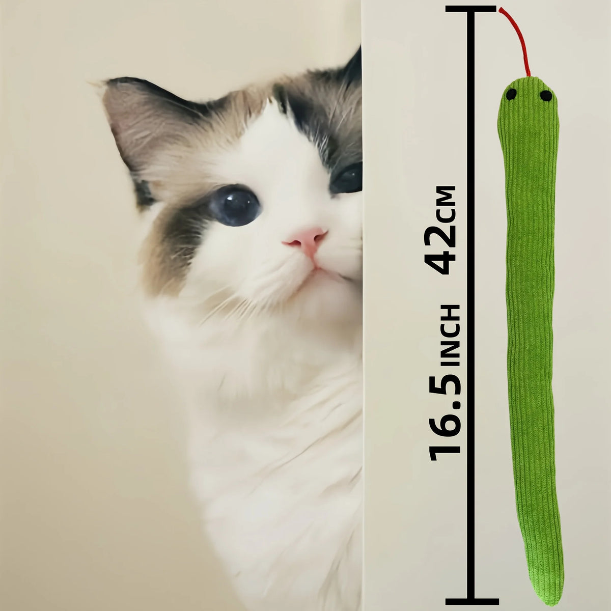 Cat Toy Snake Interactive Crinkle Sound Toy  Kitten Teaser Kick Toy Interactive Pet Toy for Indoor Cats 16.5 Inches Pet Supplies