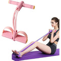 Portable Sit-Up Assist Band, 6-Tube Elastic Design (22cm Wide), Targets Abs, Arms, Chest, Legs & Hips, Multi-Scenario Use