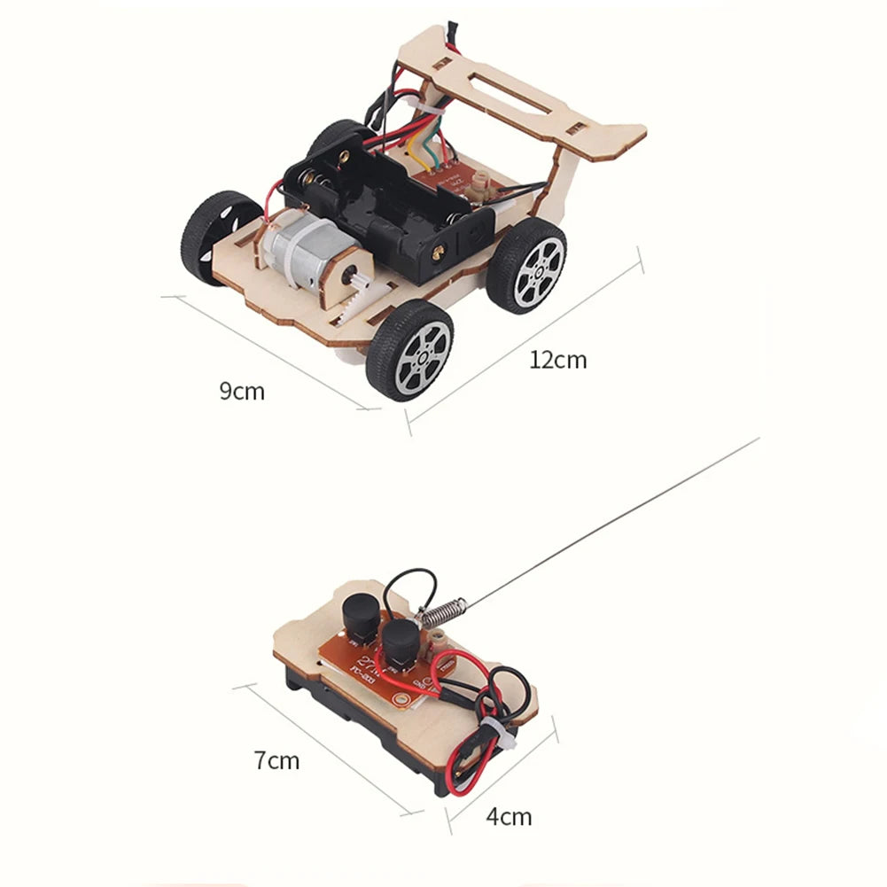 DIY RC Car Model Assemble Kit Mini Teaching Learning STEM Project Science Education Aid Experiment Toys for Kids Children Gifts