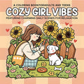 COZY GIRL VIBES Bold-easy Patterns Coloring Book for Adults Cute Drawing Book Perfect Gift for Party and Birthday