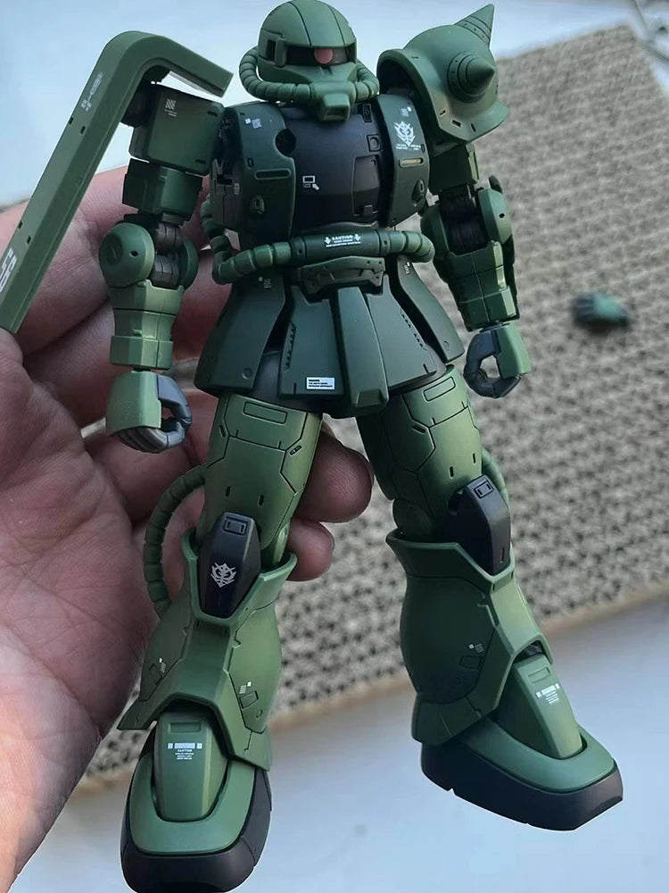Hg 1/144 Gto Ms-06c-6/R6 Zaku 2 Type C-6 Anime Action Figure Robot Mecha Assembly Model Kit For Kids Plastic Model Doll Toy Gift