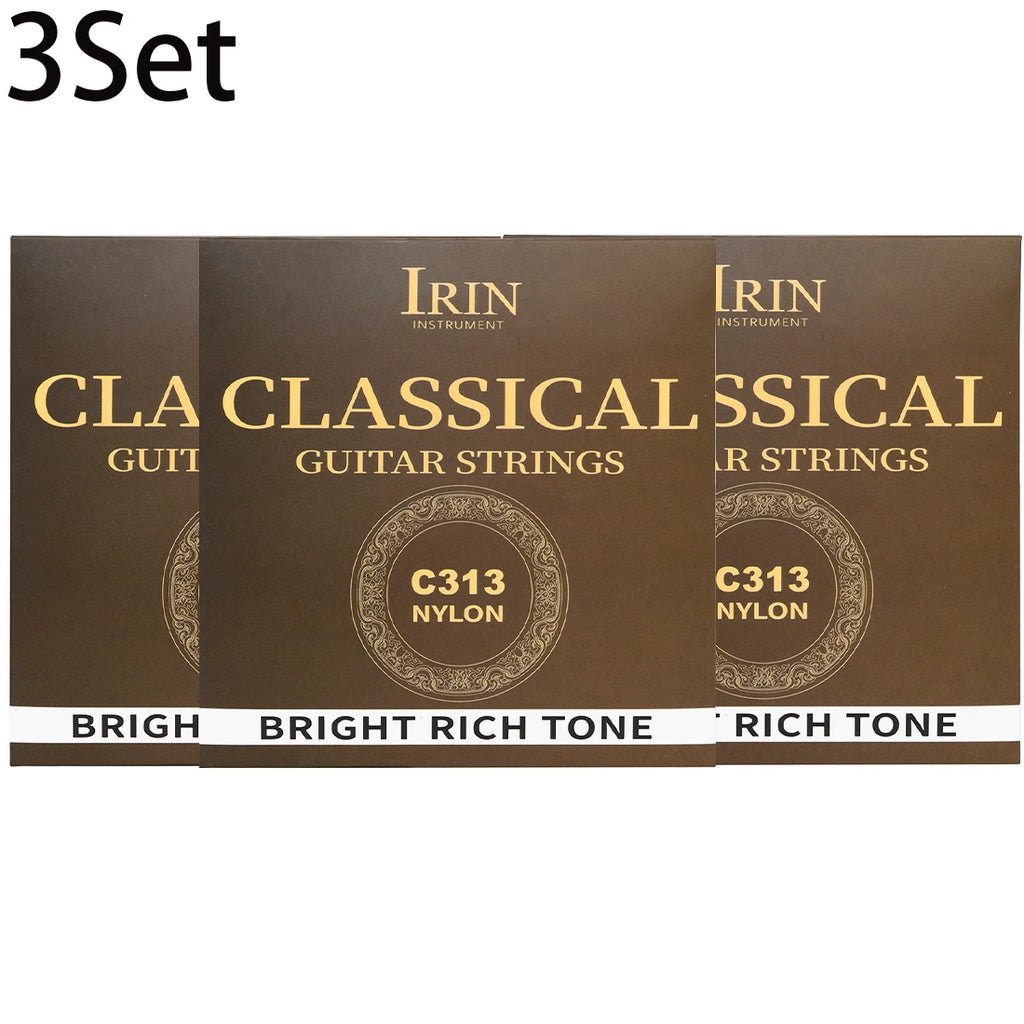 6 Pcs Strings Classical Guitar Strings Black Clear Nylon Guitarra Strings Sliver Plated Copper Wound String Guitar Accessories